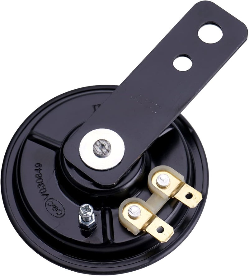 AOLIHAN RZR Horn Kit,Universal UTV Horn Kit with Button Wire Harness,Compatible with ATV,Golf Cart,Polaris RZR Ranger,Side by Side,Club Car(black disc horn kit) - Image 3